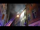 Incendie rue du Commerce à Charleroi