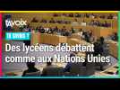 Des lycéens de la région débattent, en anglais, comme aux Nations unies