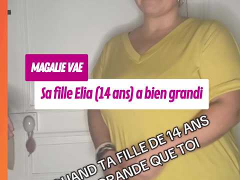 VIDEO : Magalie Va� : sa fille Elia (14 ans) a bien grandi, elle la d�passe d�j� d'une t�te !