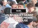 Noël : Un banquet géant place Saint-Pierre