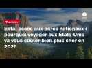 VIDEO. Esta, accès aux parcs nationaux : pourquoi voyager aux États-Unis va vous coûter bien plus cher en 2026
