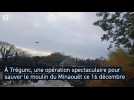 A Trégunc, une opération spectaculaire pour sauver le moulin du Minaouët