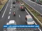 DNC : Les agriculteurs bloquent l'A61