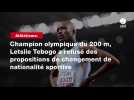 VIDÉO. Athlétisme. Champion olympique du 200 m, Letsile Tebogo a refusé des propositions de changement de nationalité sportive