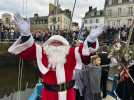 A Vannes, le Père Noël arrive en bateau place Gambetta