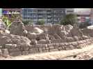 Une crèche de Noël géante en sable aux Canaries