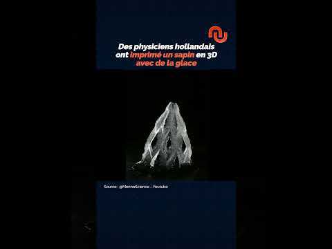 Ce sapin est imprimé en 3D... avec de la glace ! #shorts