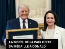 La Nobel de la Paix offre sa médaille à Donald Trump