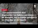 VIDEO. « Le gouvernement doit augmenter les faibles pensions » : en Hongrie, les retraités peinent à se chauffer et se nourrir