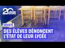 Toit en partie effondré, chauffage et eau chaude coupés... Des élèves dénoncent l'état de leur lycée