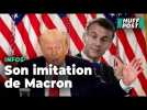 Trump imite encore Macron et c'est toujours autour de cette fameuse séquence