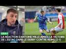 La réaction d'Antoine Mille après la victoire de l'Estac dans le derby contre Reims (2-1)