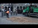Kartoffel-Aktion auf dem Grand-Place