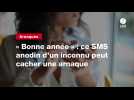 VIDEO. « Bonne année » : ce SMS anodin d'un inconnu peut cacher une arnaque