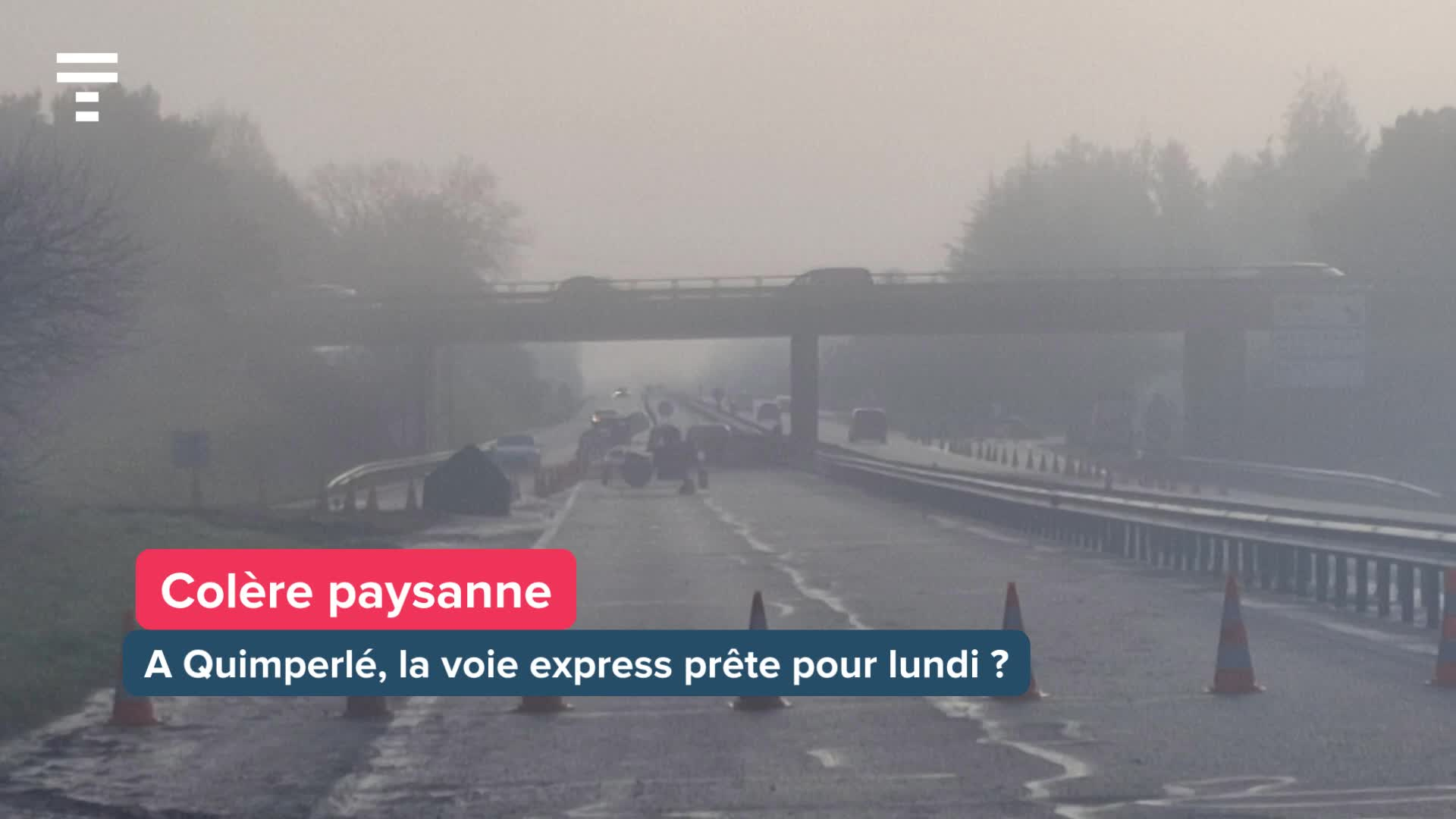 « On a levé le camp » : à Quimperlé, les paysans sont partis et la RN 165 sera réouverte ce samedi soir