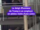 Donald Trump fait un doigt d'honneur à un employé
