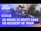 Au moins 22 morts après le déraillement d'un train en Thaïlande