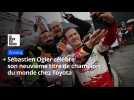 Sébastien Ogier célèbre son neuvième titre de champion du monde des rallyes chez Toyota Onnaing