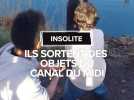 Insolite : Ils sortent des objets du Canal du Midi