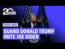 États-Unis : quand Donald Trump « imite » Joe Biden et le ridiculise en plein discours