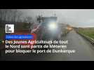 Une trentaine de tracteurs en route vers le port de Dunkerque