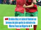 CAN - Díaz et Hakimi en larmes de joie après la victoire du Maroc face au Nigeria