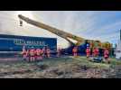 VIDÉO. Le chantier de relevage du train déraillé a commencé à Carentan, dans la Manche