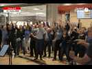 VIDÉO. 130 choristes reprennent les tubes de Johnny Hallyday et Mylène Farmer dans un centre commercial du Mans