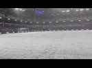 Le terrain d'Anderlecht est enneigé