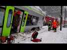 VIDÉO. Un train déraille dans les Alpes et fait 5 blessés