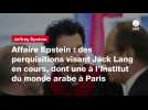 VIDEO. Affaire Epstein : des perquisitions visant Jack Lang en cours, dont une à l'Institut du monde arabe à Paris (1)