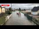 VIDÉO. Inondations à Pontorson : les pompiers continuent d'évacuer certaines personnes