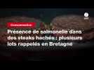 VIDEO. Présence de salmonelle dans des steaks hachés : plusieurs lots rappelés en Bretagne