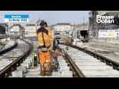 VIDÉO. Les premiers rails des futures lignes de tramway 6 et 7 sont posés à Nantes