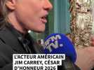 L'acteur américain Jim Carrey, César d'honneur 2026