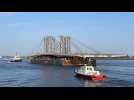 VIDÉO. Un pont de 150 mètres dans la rade de Lorient
