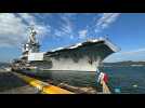 Le Charles de Gaulle en escale à Malmö avant des opérations de l'OTAN en mer Baltique
