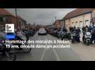 Hommage des motards à Nolan, 15 ans, à Ecques