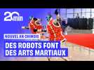Des robots font des arts martiaux lors d'un gala du Nouvel An chinois