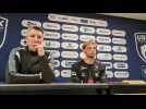 Dunkerque : réaction de Tristan GOURGUECHON en conférence de presse après la rencontre entre l'USDK et le PSG