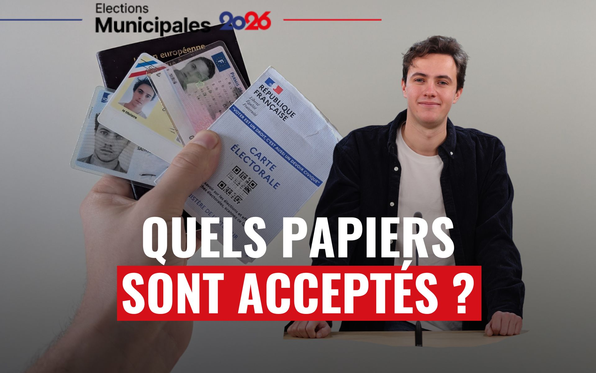 Est-ce que je peux voter avec n’importe quel papier d’identité ? On vous explique tout en vidéo
