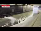 VIDÉO. Avec la crue de la Maine, les tunnels des voies sur berge d'Angers volontairement inondés