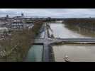VIDÉO. Inondations : malgré la lente décrue amorcée de la Maine, la vue aérienne d'Angers reste impressionnante !