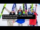 JO de Milan Cortina : le relais féminin de biathlon en or et une 17e médaille française