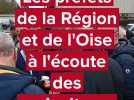 Le préfet de la Région à l'écoute des agriculteurs dans l'Oise, à Doméliers