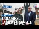 En ville avec Julien Gokel, candidat aux municipales à Cappelle-la-Grande