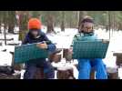Qu'il vente ou qu'il pleuve, des enfants de 4 à 8 ans ont école dans la forêt