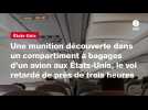 VIDEO. Une munition découverte dans un compartiment à bagages d'un avion aux États-Unis, le vol retardé de près de trois heures