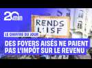 Plus de 13.000 foyers aisés ne paient aucun impôt sur le revenu en Franc