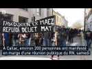 À Callac, 200 manifestants contre la réunion publique du Rassemblement national
